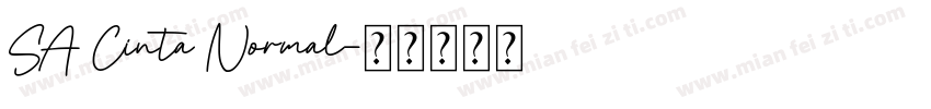 SA Cinta Normal字体转换